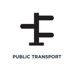 public transport icons. taxi icon. train concept symbol design,