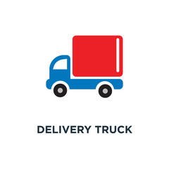delivery truck icon, symbol of simple concept
