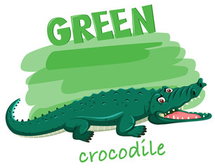 A Green crocodile concept
