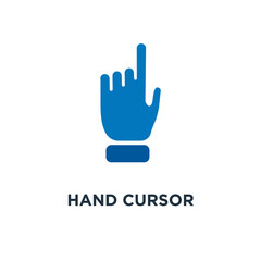 Fototapeta na wymiar hand cursor icon, symbol of mouse pointer concept