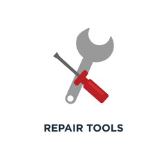 repair tools icon, symbol of maintenance concept