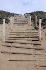 Beach stairway