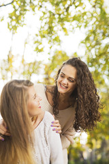 Best friends having fun