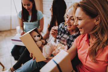 Happy Bear for Gift. Present for Woman this Bear.