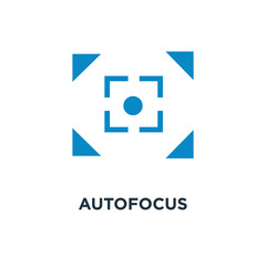 autofocus icon. digital photo camera, image concept symbol design, vector illustration