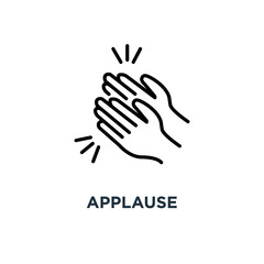 applause icon. applause concept symbol design, vector illustration