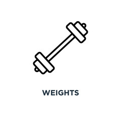 weights icon. weights concept symbol design, vector illustration