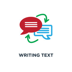 writing text translation icon. language translation concept symbol design, sign of eps10 vector illustration