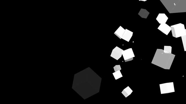 Cubos blancos abstractos