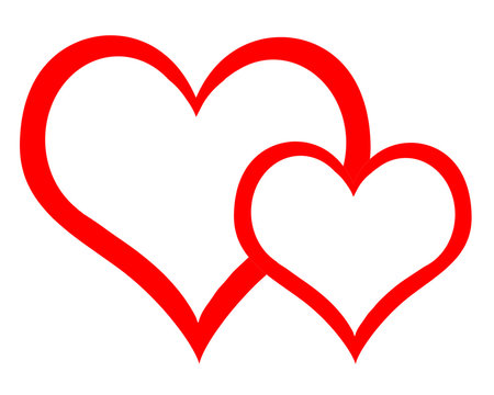 Double Hearts Clipart