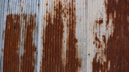 Galvanized steel sheet with rust