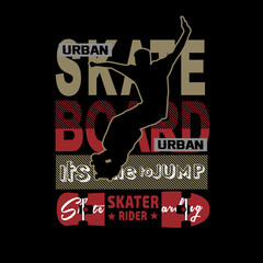 urban skate t shirt design vector for t shirt and other use - 224801959