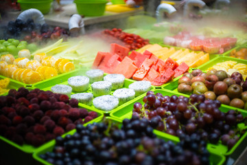 slide fresh fruits for take away