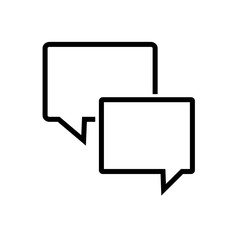 Naklejka premium speech bubble chat icon