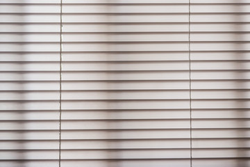 White venetian Jalouise blinds texture full frame closeup