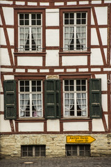 Fassade in Monschau in der Eifel