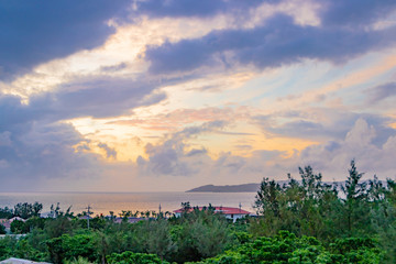 Obraz premium 沖縄石垣島の夕景