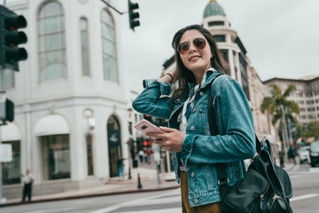 Fototapeta premium confident lady flicks her hair