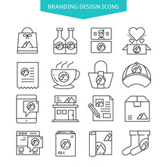 branding design icons set