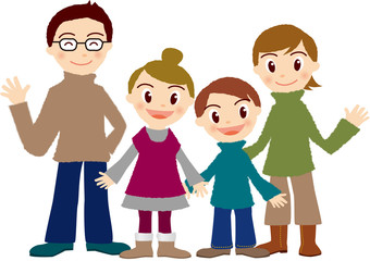 家族のイラスト