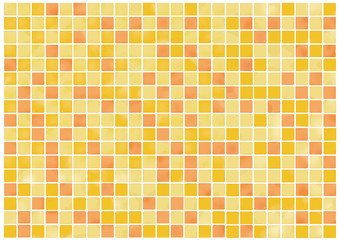 黄色のタイルの背景