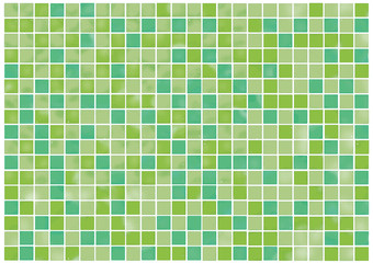 緑のタイルの背景