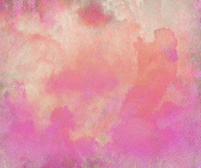 Pretty Pink Watercolor Abstract Digital Painting Background