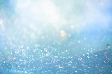Soft Blue Winter Blur Abstract Background