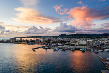 Obraz premium Ishigaki island under sunset