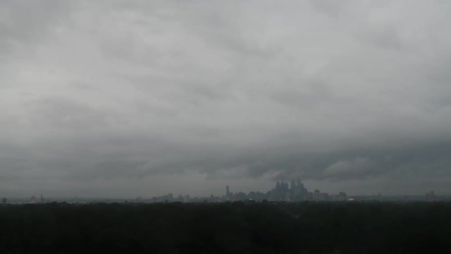 Time Lapse Video Showing Clouds and Weather Center City Philadelphia