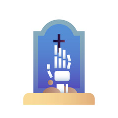 Tombstone gradient illustration