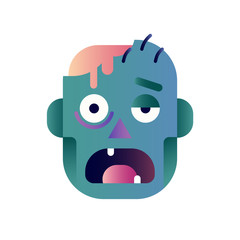 Zombie gradient illustration
