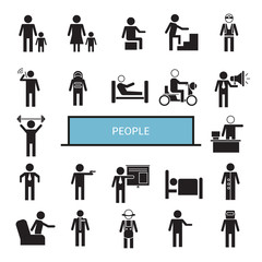 people icons set