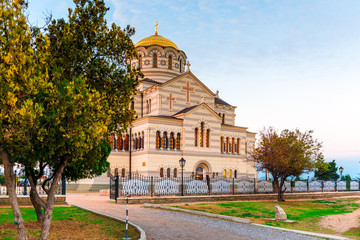 Fototapeta na wymiar Tauric Chersonese - Vladimir Cathedral in Chersonesos Orthodox Church