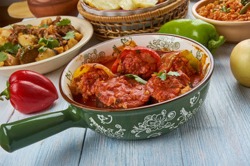 Balkan stuffed vegetables Dolmas