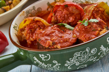 Balkan stuffed vegetables Dolmas