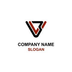 V3 letter initial logo.