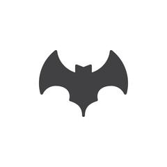Halloween bat vector icon. filled flat sign for mobile concept and web design. Flying bat simple solid icon. Symbol, logo illustration. Pixel perfect vector graphics