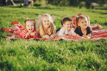 Fototapeta premium children in the park