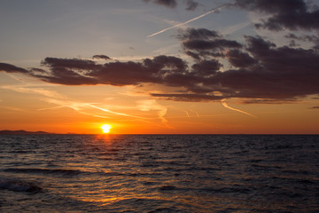 Sunset in Zadar, Croatia