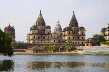 Exterior view of chhatri at Orchha. Orchha. Madhya Pradesh