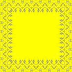 Floral graphic abstract pattern