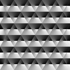 Abstract polygon black and white graphic triangle  pattern.