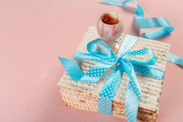 traditional Jewish kosher matzo for Easter pesah