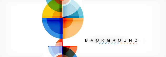 Obraz premium Vector fantastic circle modern geometric background template
