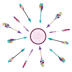 Tribal arrows design