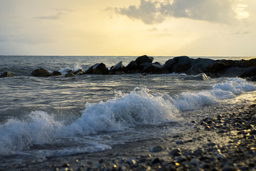 beach at sunset