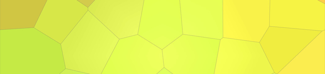 Illustration of lemon yellow and red colorful Giant Hexagon banner background.