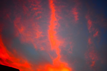 beautiful sunset in germany