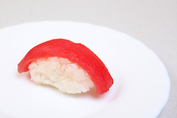 Sushi. Shka, kunsei, magura. Sashimi Unagi. Japanese food on a beautiful dish. Dietary food. An exquisite Japanese dish.